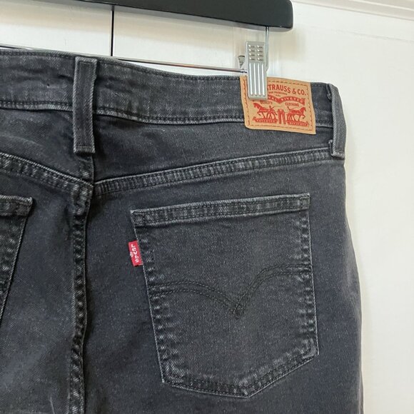 Levi's Superlow Bootcut Jeans Womens 32 Black Stretch Denim Y2K - Picture 4 of 13